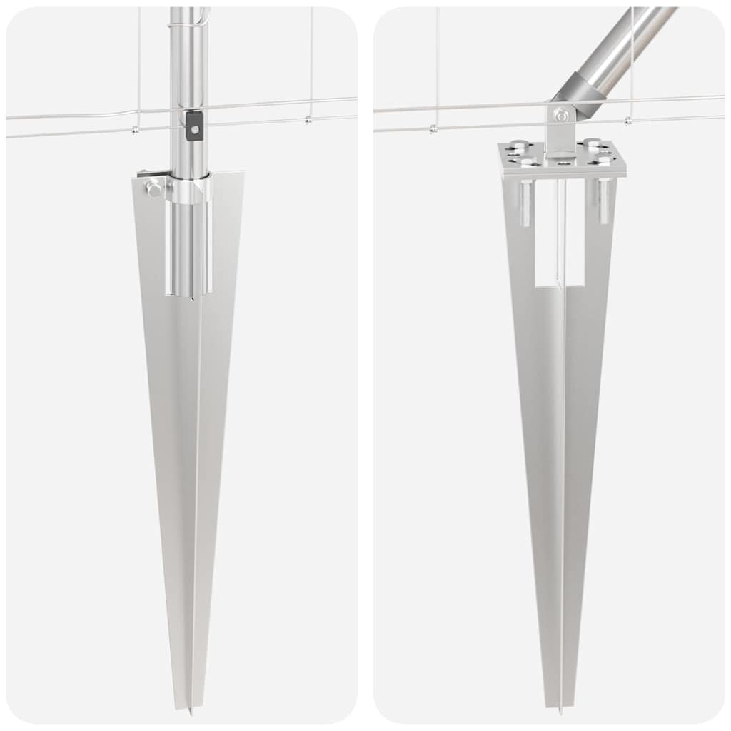 Zaunpfosten Galvanisiert 50 x 1,5 m Stahl