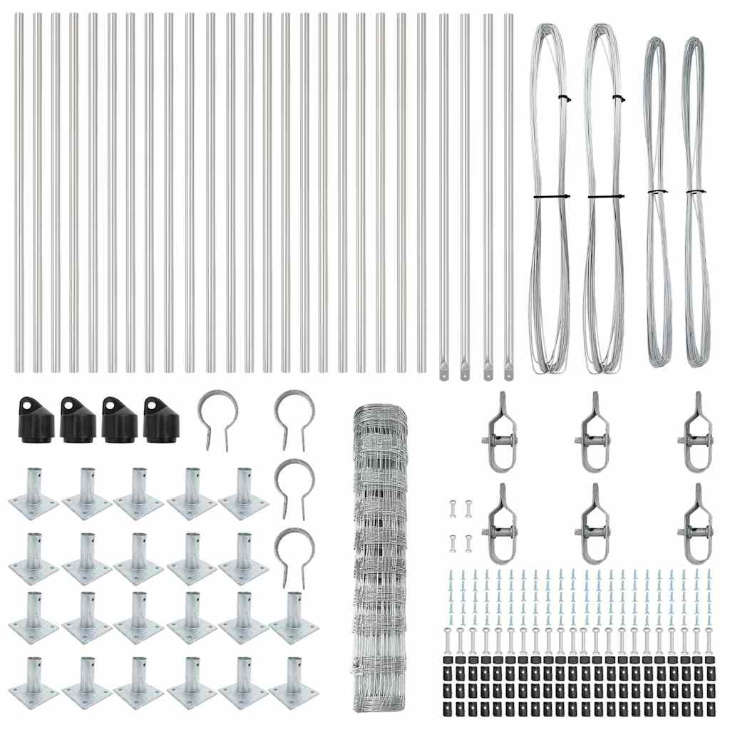 Zaunpfosten Galvanisiert 50 x 1 m Stahl