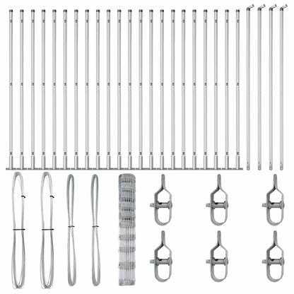 Zaunpfosten Galvanisiert 50 x 1,2 m Stahl
