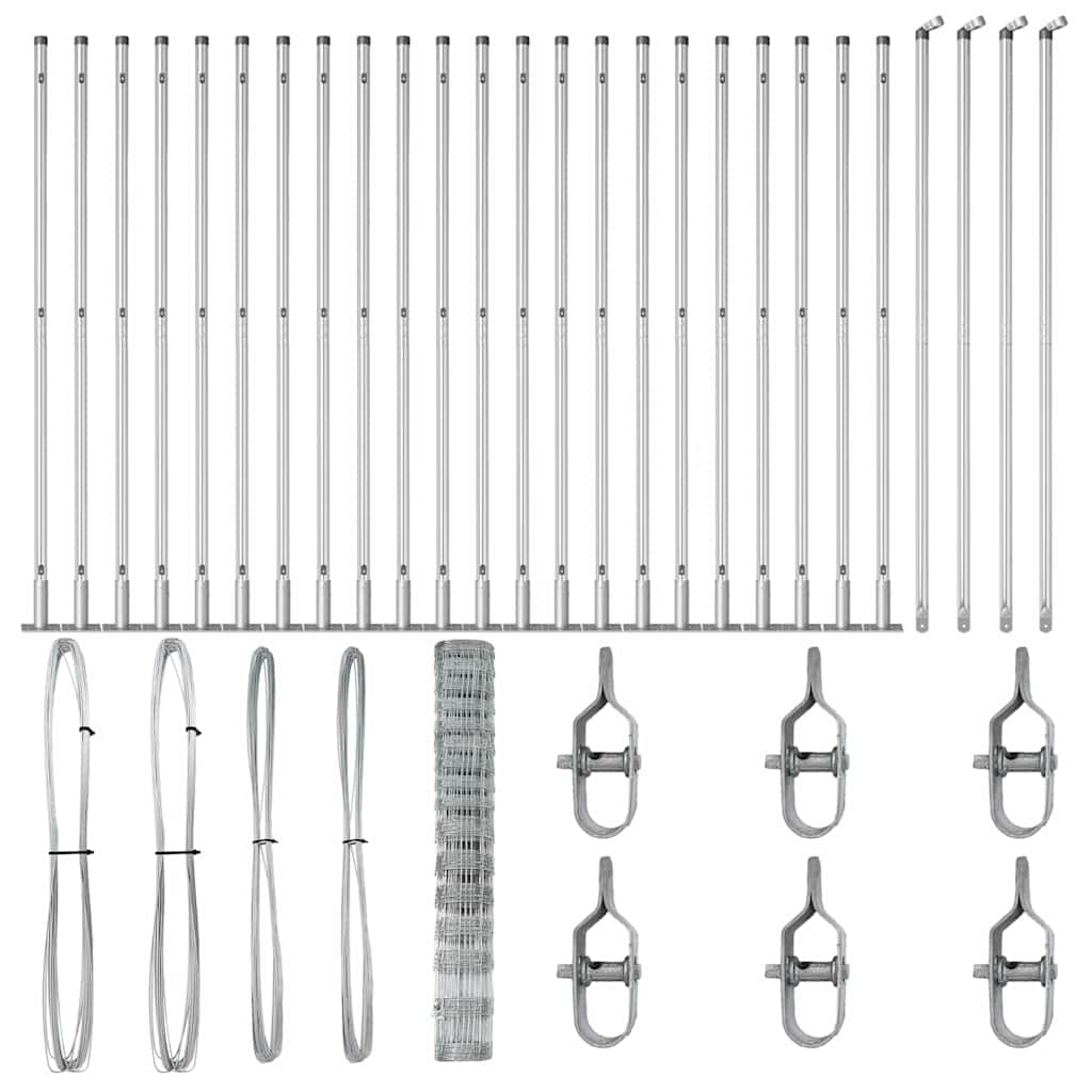 Zaunpfosten Galvanisiert 50 x 1,2 m Stahl