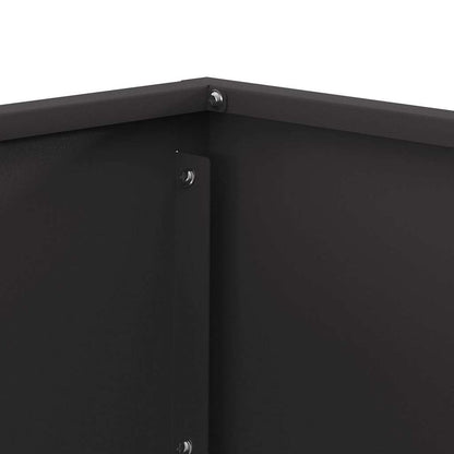 Feuerstelle Schwarz 60 x 60 x 35 cm Stahl