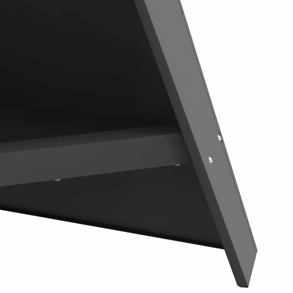 Feuerstelle Schwarz 58 x 40 x 100 cm Stahl