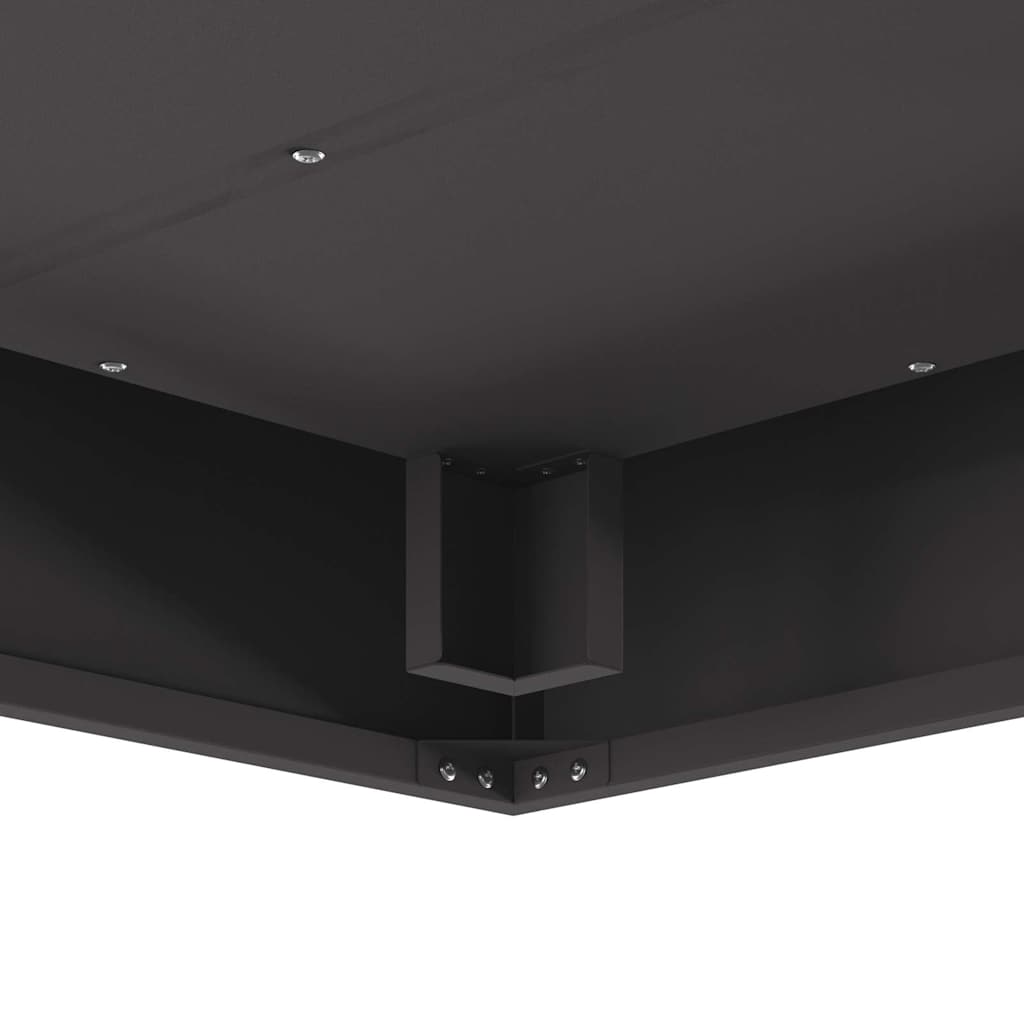 Feuerstelle Schwarz 80 x 80 x 40 cm Stahl