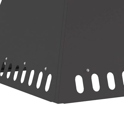 Feuerstelle Schwarz 60 x 60 x 50 cm Stahl