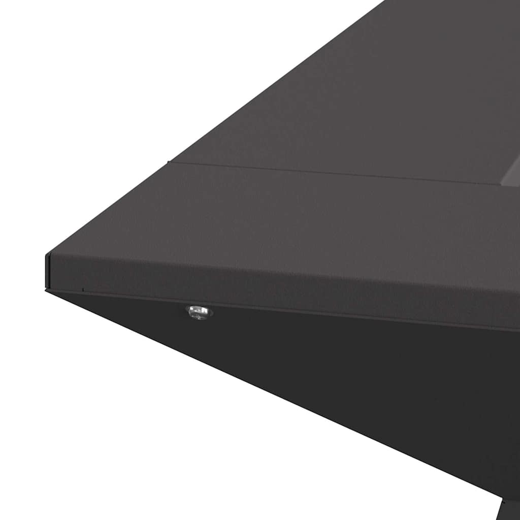 Feuerstelle Schwarz 60 x 60 x 50 cm Stahl