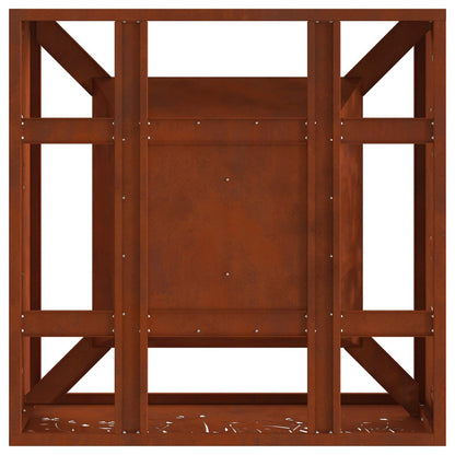 Feuerstelle Braun 60 x 60 x 30 cm Wetterfeststahl