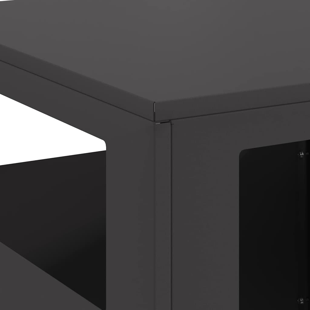 Feuerstelle Schwarz 35 x 35 x 100 cm Stahl