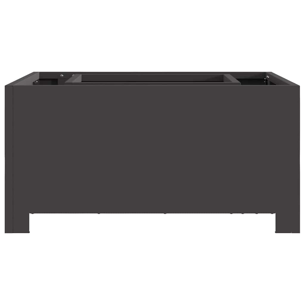 Feuerstelle Schwarz 60 x 60 x 30 cm Stahl