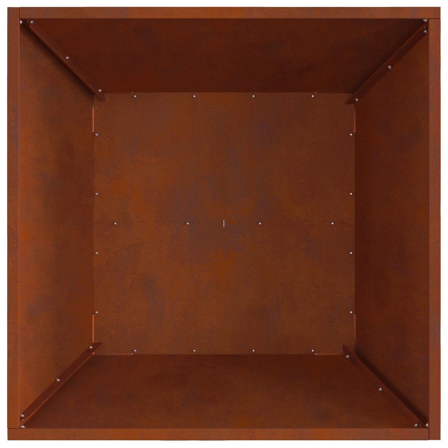 Feuerstelle Braun 60 x 60 x 30 cm Wetterstahl