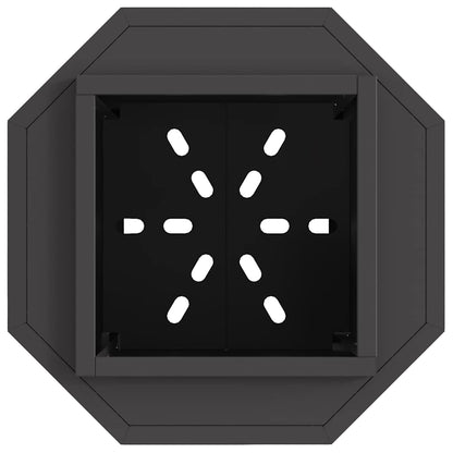 Rauchfreier Feuerkorb Schwarz 38 x 38 x 51 cm Stahl