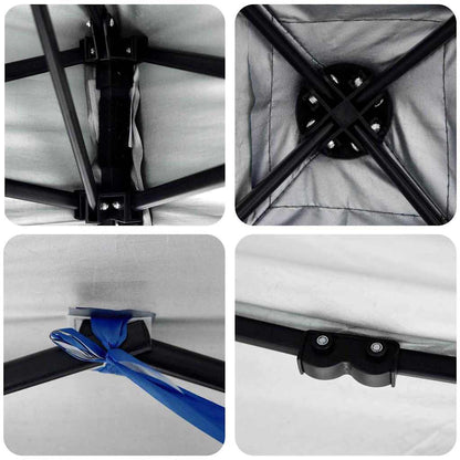 Pavillon-Zelt Orange 194 x 194 x 251 cm Stoff