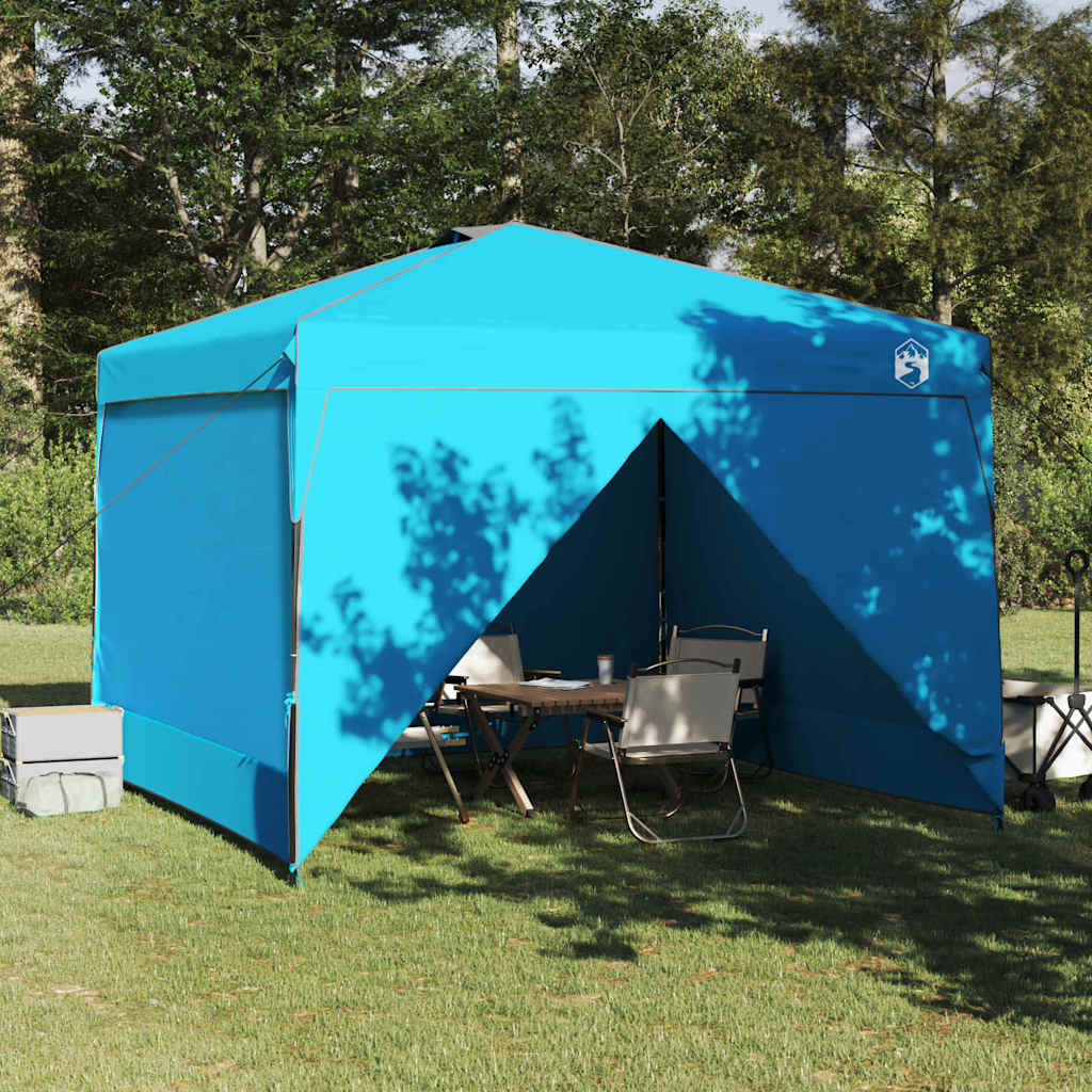 Pavillon-Zelt Blau 290 x 290 x 251 cm Stoff
