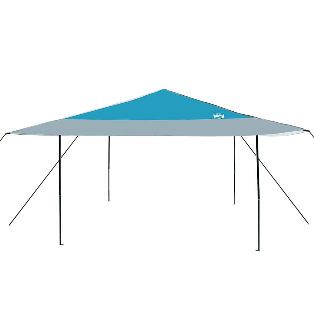Pavillon-Zelt Blau 395 x 395 x 251 cm Stoff