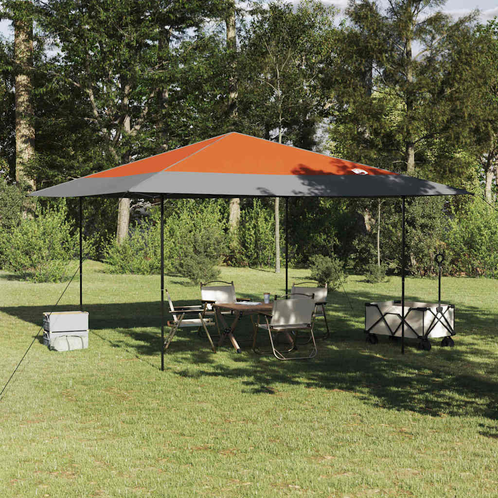 Pavillon-Zelt Orange 395 x 395 x 251 cm Stoff