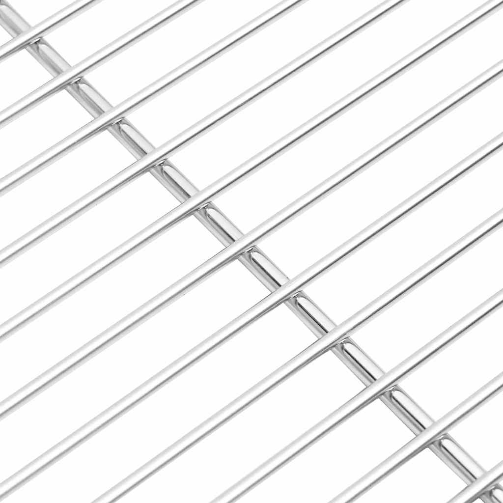 Grillrost Silber 60 x 40 cm Edelstahl