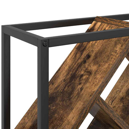 Weinregal Geräucherte Eiche 51 x 18 x 52,5 cm Holzwerkstoff