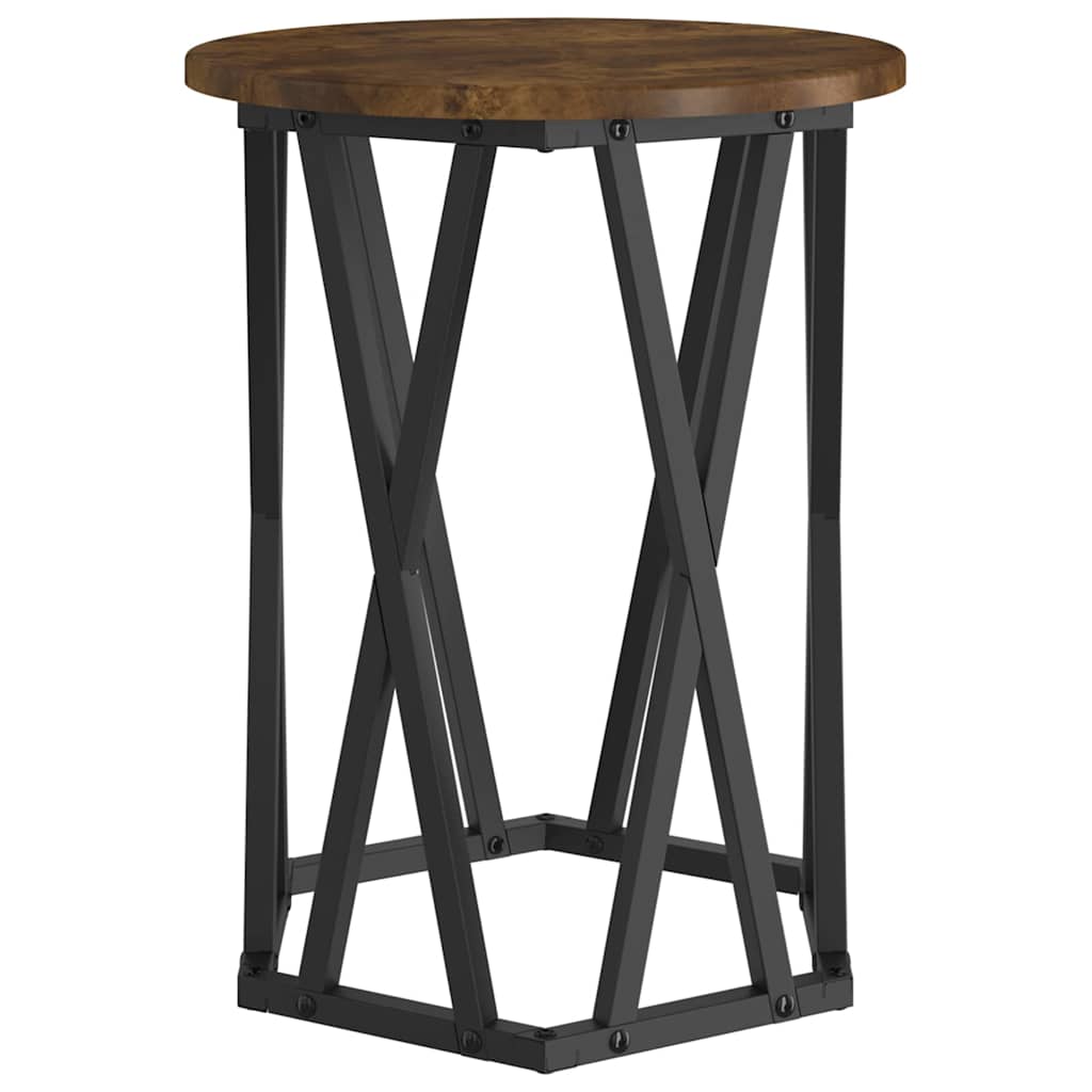 Couchtisch 2 pcs Geräucherte Eiche Ingenieure Holz und Stahl