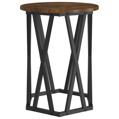 Couchtisch 2 pcs Geräucherte Eiche Ingenieure Holz und Stahl