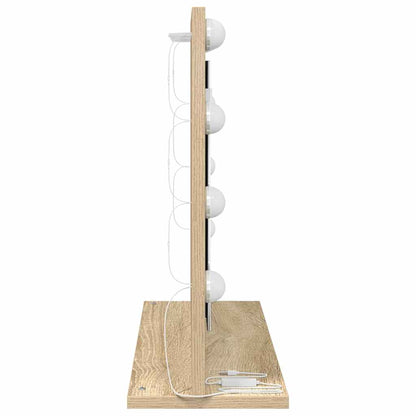 Waschtischspiegel Rechtwinklig Sonoma-Eiche 60 x 45 x 18 cm