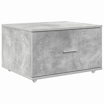 Schubladenschrank Mit Rad Beton Grau 55 x 45 x 31 cm