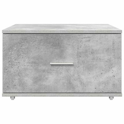 Schubladenschrank Mit Rad Beton Grau 55 x 45 x 31 cm