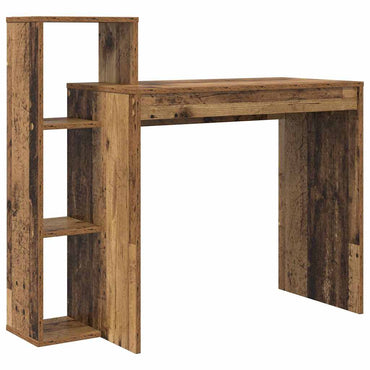 Schreibtisch mit Regal Altholz 100 x 40 x 90 cm Holzwerkstoff