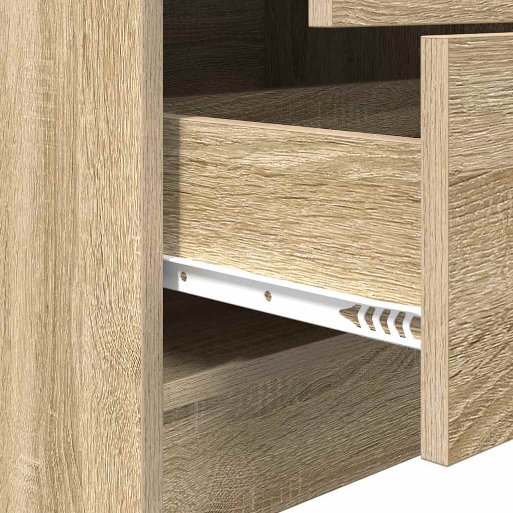 Highboard mit Schubladen Sonoma-Eiche 45,5 x 34 x 127 cm