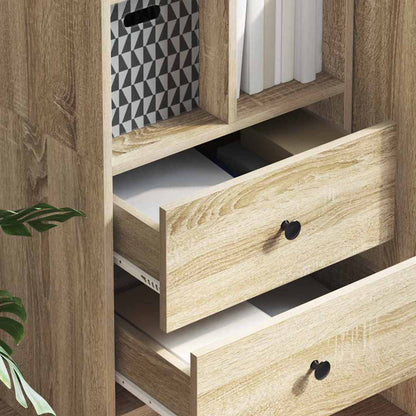 Highboard mit Schubladen Sonoma-Eiche 45,5 x 34 x 127 cm