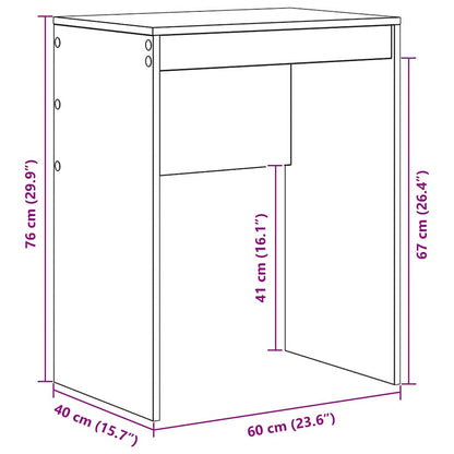 Schreibtisch Weiß 60 x 40 x 76 cm