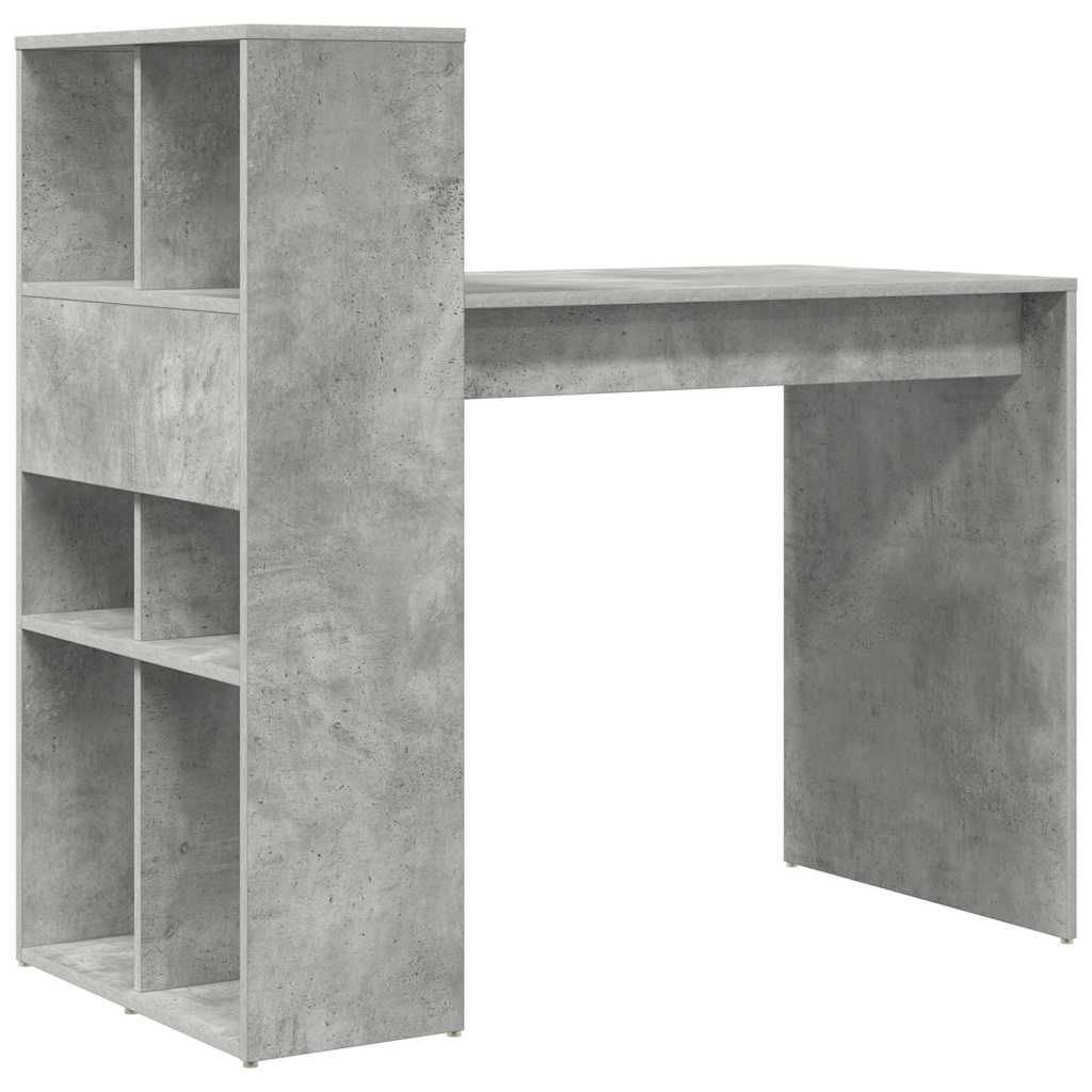 Schreibtisch Beton Grau 108 x 55 x 103.5 cm Holzwerkstoff