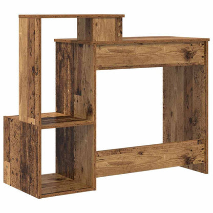 Schreibtisch mit Regal Altholz 106 x 41 x 88.5 cm Holzwerkstoff
