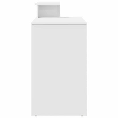 Schreibtisch mit Regal Weiß 120,5 x 44 x 88,5 cm Holzwerkstoff