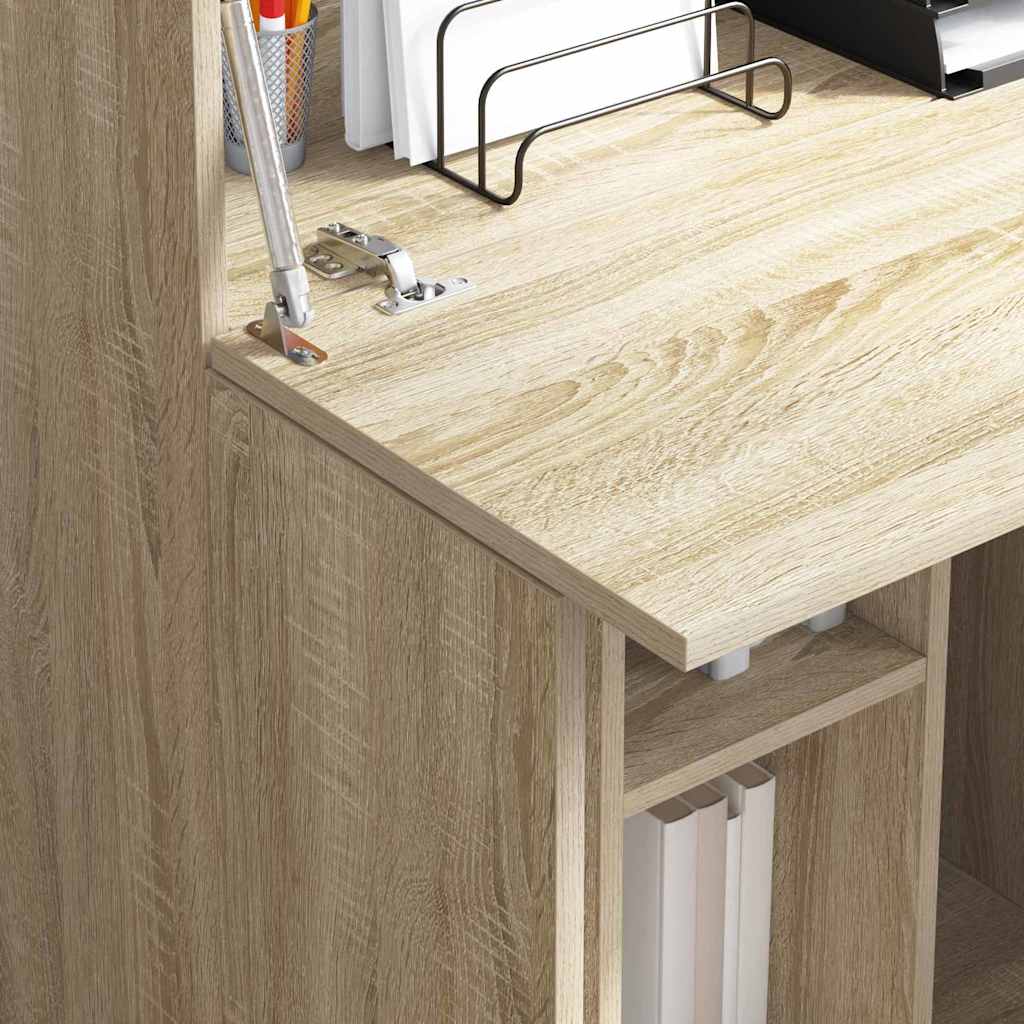 Schreibtisch Sonoma-Eiche 71.5 x 31.5 x 106.5 cm Holzwerkstoff