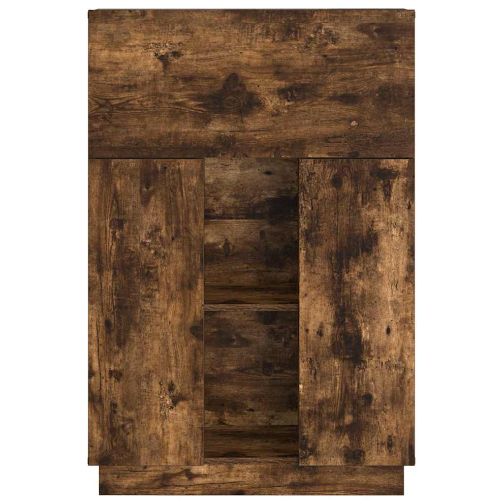 Schreibtisch mit Regal Geräucherte Eiche 71.5 x 31.5 x 106.5 cm