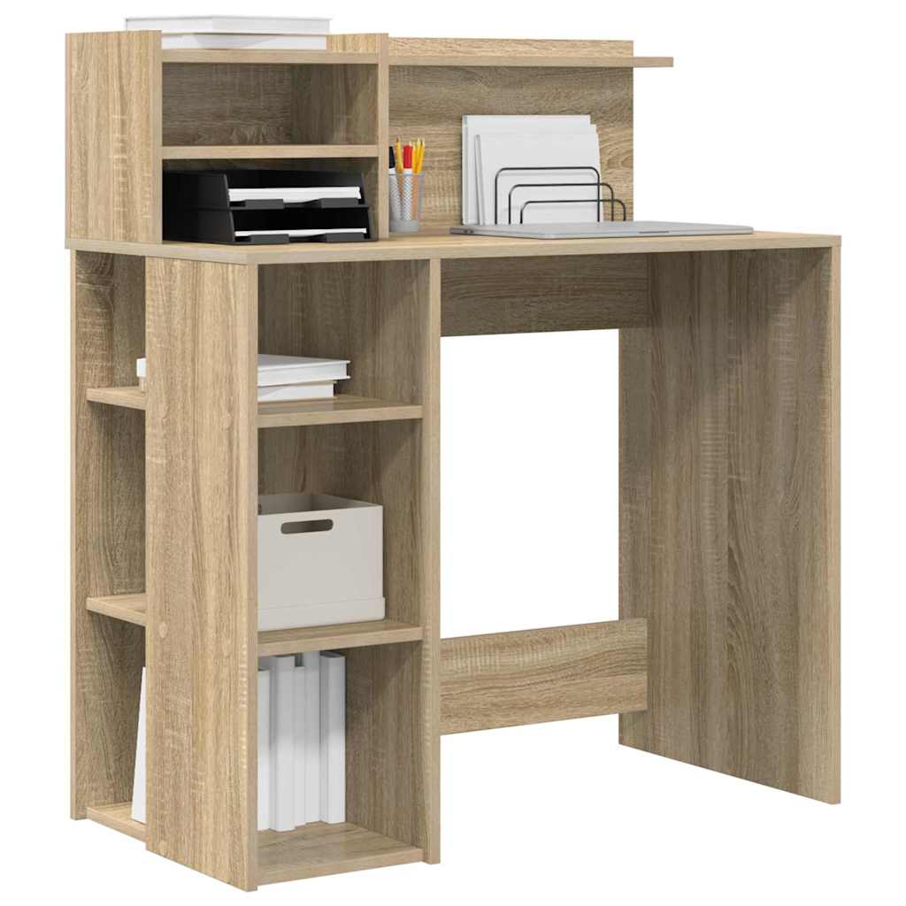 Schreibtisch Sonoma-Eiche 90 x 48 x 101,5 cm Holzwerkstoff