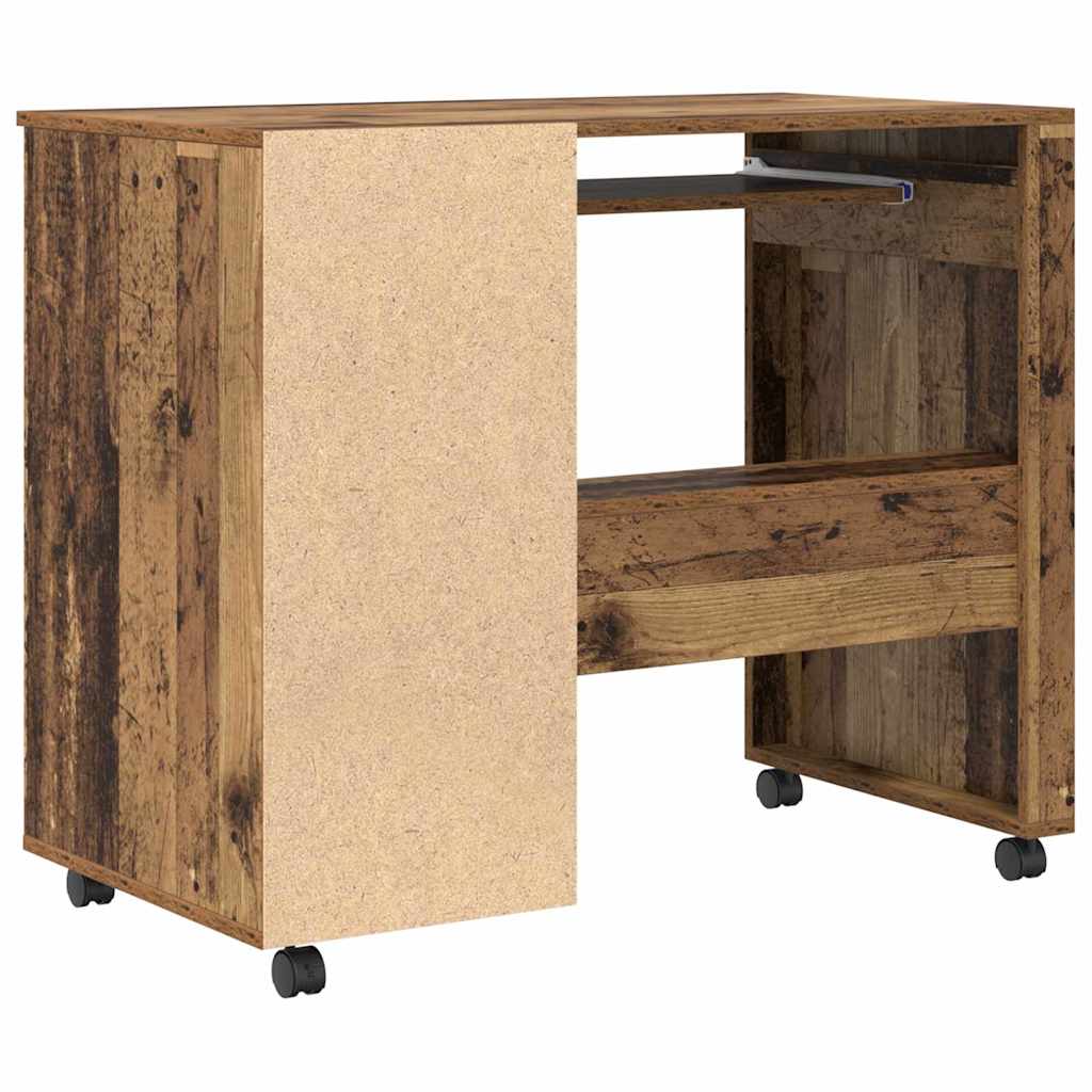 Tisch mit Rädern Mit Rad Altholz 91 x 50 x 77 cm Holzwerkstoff