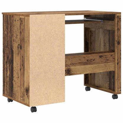 Tisch mit Rädern Mit Rad Altholz 91 x 50 x 77 cm Holzwerkstoff