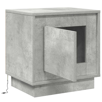 Nachttisch Beton Grau 44 x 34,5 x 45 cm Holzwerkstoff
