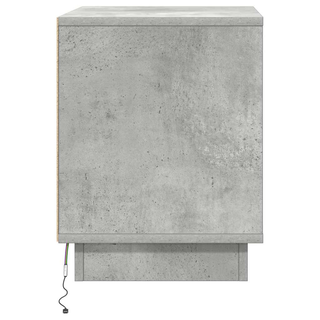 Nachttisch Beton Grau 44 x 34,5 x 45 cm Holzwerkstoff