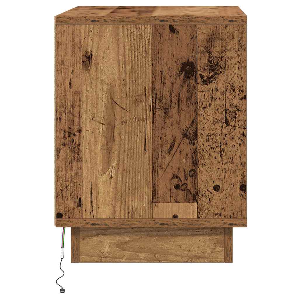 Nachttisch 2 pcs Altholz 44 x 34,5 x 45 cm Holzwerkstoff