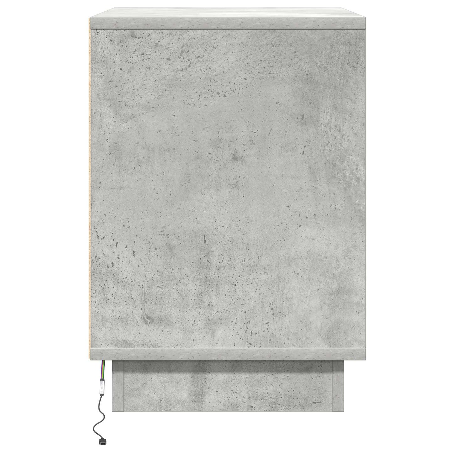 Nachttisch 2 pcs Beton Grau 50 x 34,5 x 50 cm Holzwerkstoff