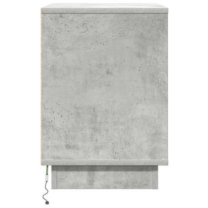 Nachttisch 2 pcs Beton Grau 50 x 34,5 x 50 cm Holzwerkstoff