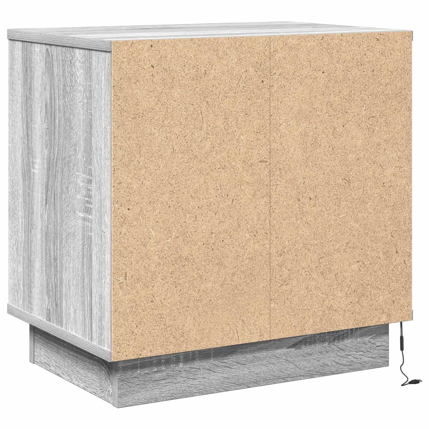 Nachttisch 2 pcs Grau 50 x 34,5 x 50 cm Holzwerkstoff