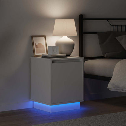 Nachttisch 2 pcs Weiß 39 x 34,5 x 50 cm Holzwerkstoff