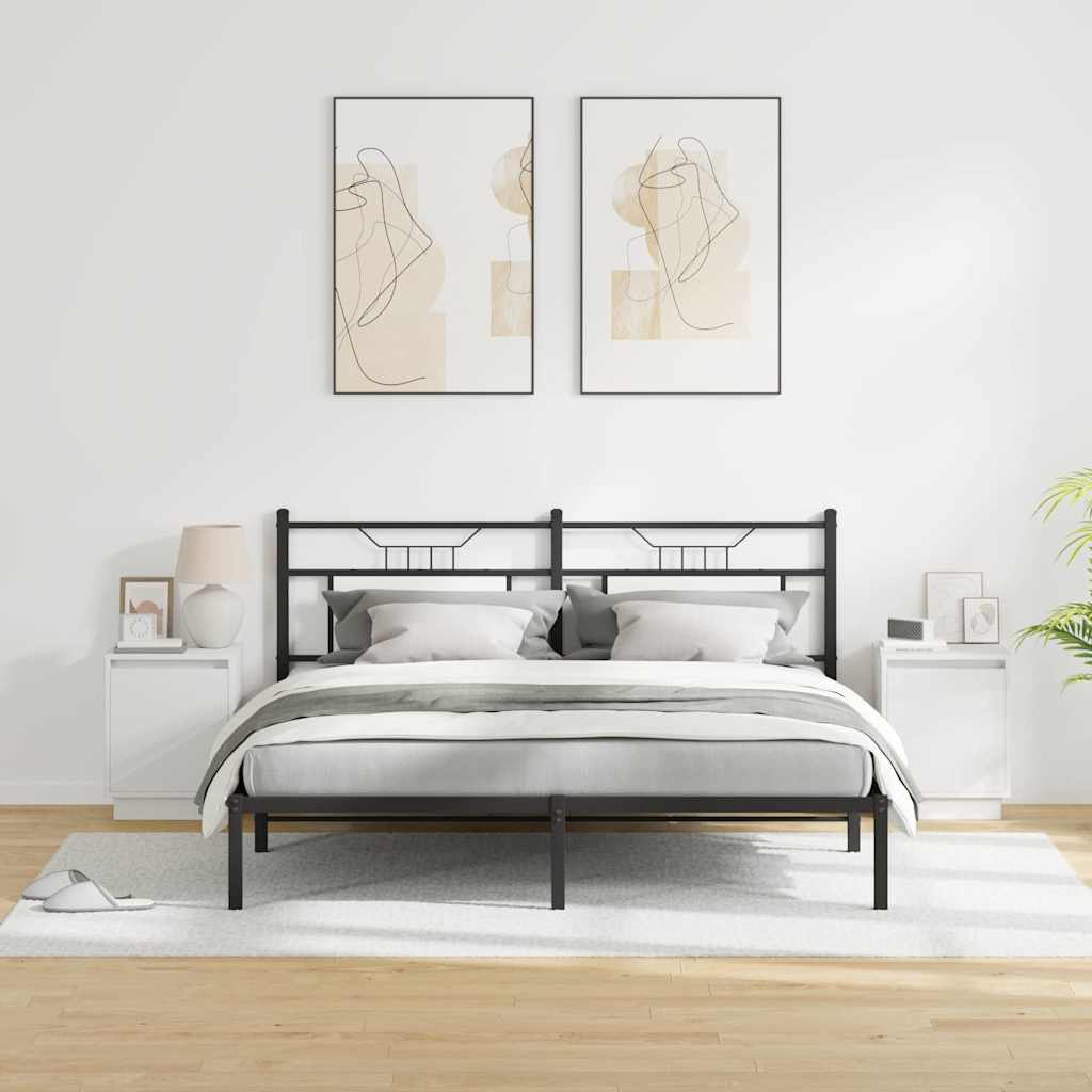 Nachttisch 2 pcs Weiß 39 x 34,5 x 50 cm Holzwerkstoff