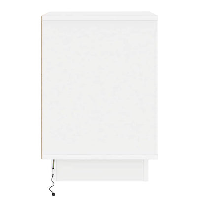 Nachttisch 2 pcs Weiß 39 x 34,5 x 50 cm Holzwerkstoff