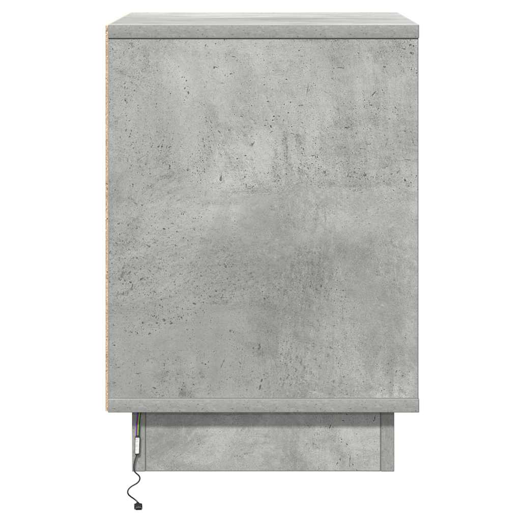 Nachttisch Beton Grau 39 x 34,5 x 50 cm Holzwerkstoff