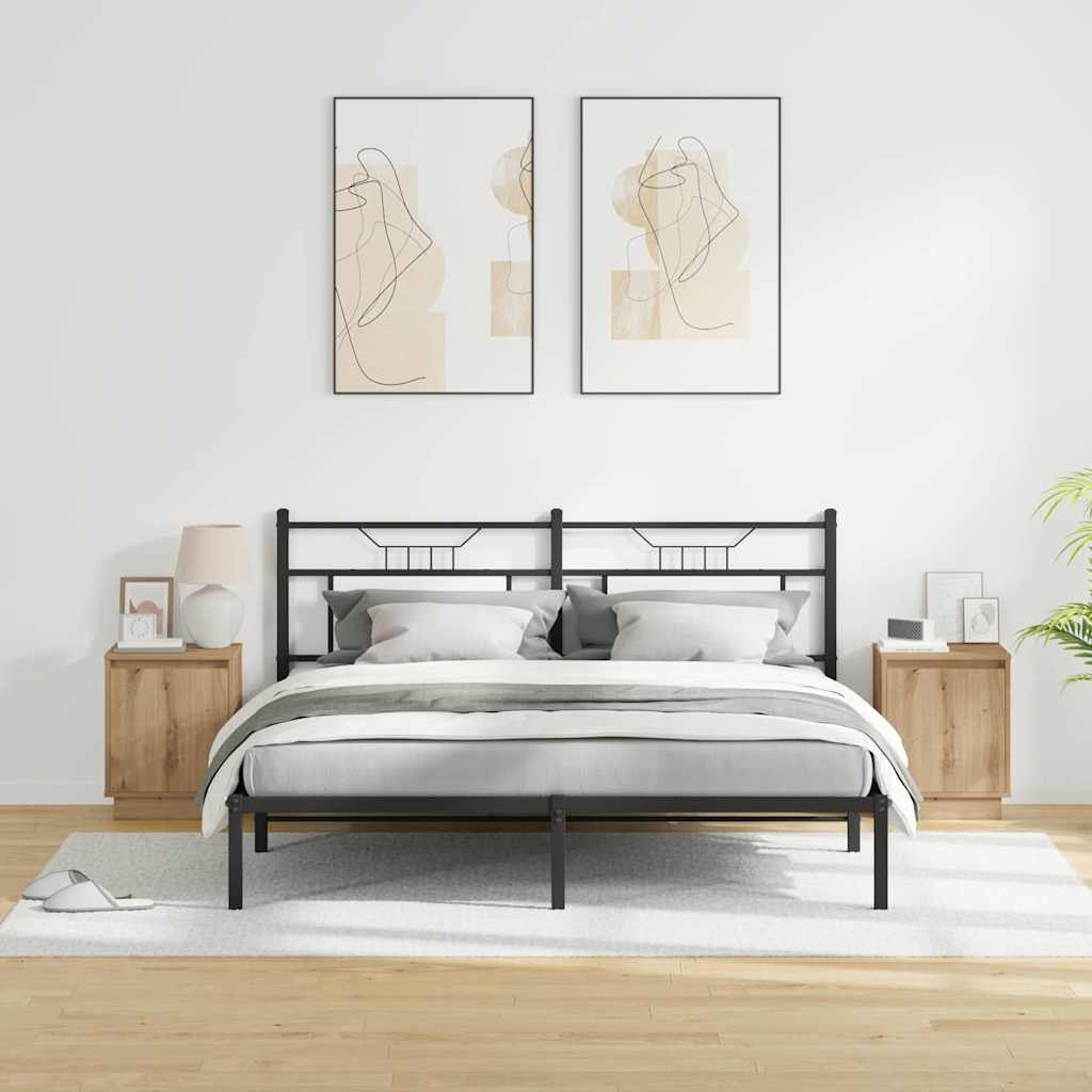 Nachttisch 2 pcs Artisan-Eiche 39 x 34,5 x 50 cm Holzwerkstoff