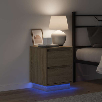 Nachttisch 2 pcs Sonoma-Eiche 39 x 34,5 x 50 cm Holzwerkstoff