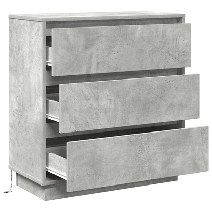 Nachttisch Beton Grau 71 x 34,5 x 75 cm Holzwerkstoff